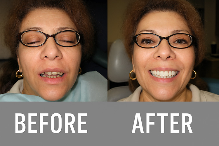 before after