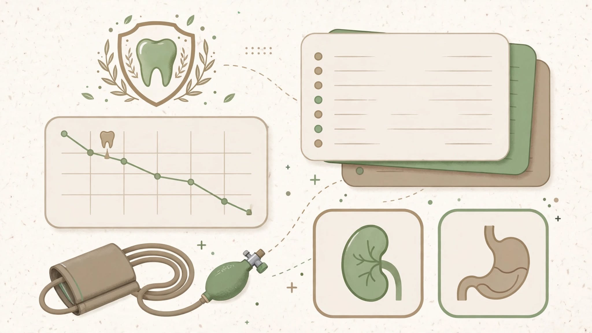 Health history and medication records reviewed for NSAID safety in dental pain